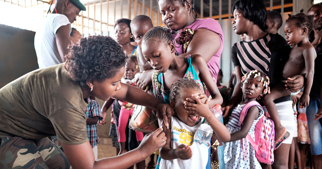 Yellow fever vaccination, Angola