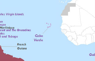 Map of Cabo Verde